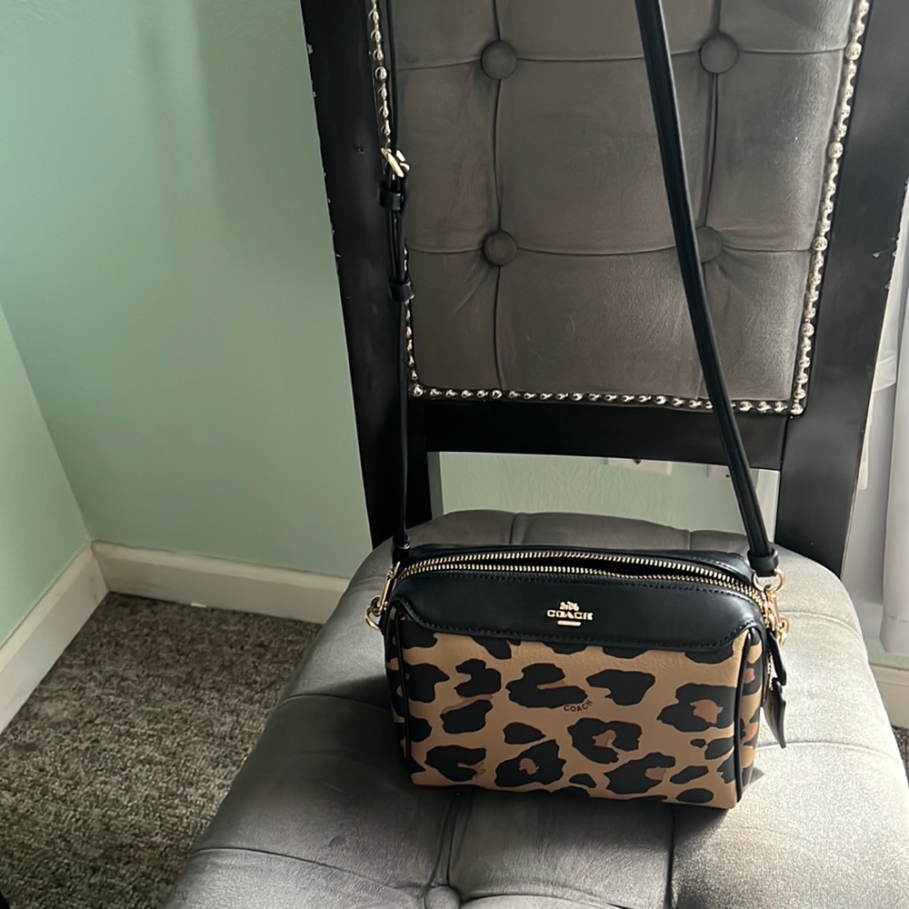 Coach Leopard Cheetah Crossbody Purse